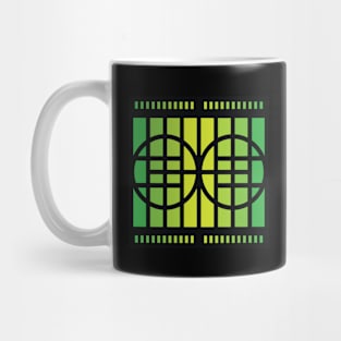 “Dimensional Fork” - V.6 Green - (Geometric Art) (Dimensions) - Doc Labs Mug